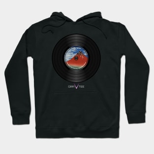 Red Fuji Vinyl Record Hoodie